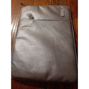 New KECC Silver 13" Computer Laptop Chrome Book Mac Tablet Canvas Padded Sleeve